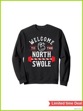 Funny Christmas Gym Swole Sweatshirt Crewneck Cotton Polyester